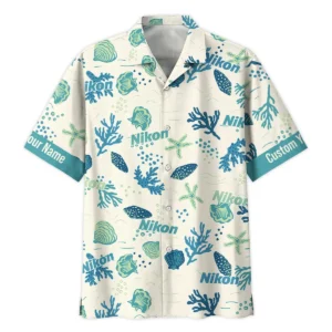 Nikon Shells Coral Bubbles Photography Summer Pattern Oversized Hawaiian Shirt All Over Prints Gift Loves BL1125A58NKHW