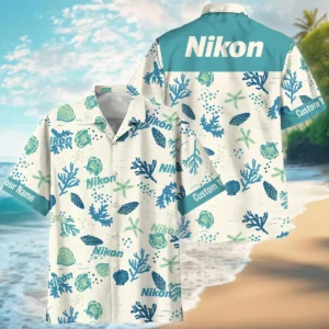 Nikon Shells Coral Bubbles Photography Summer Pattern Oversized Hawaiian Shirt All Over Prints Gift Loves BL1125A58NKHW
