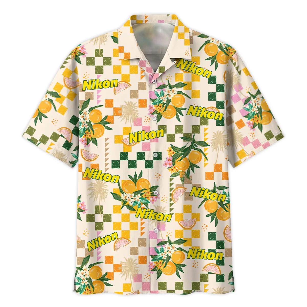 Nikon Summer Fruit Pattern Photography Summer Pattern Oversized Hawaiian Shirt All Over Prints Gift Loves BL1125A8NKHW