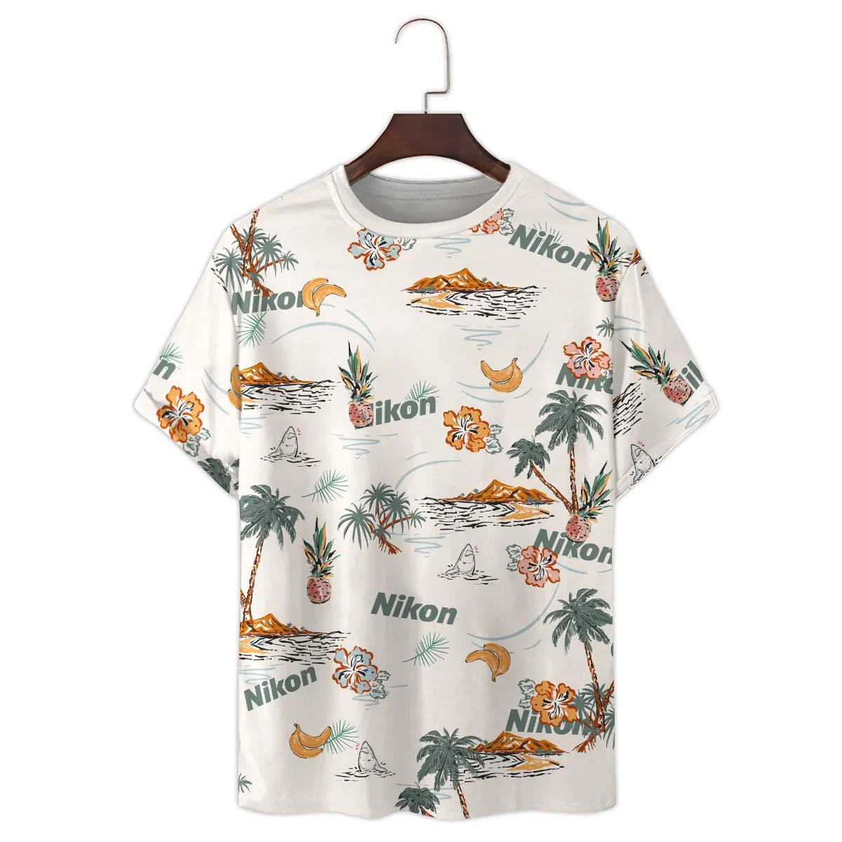 Nikon Summer Tropical Fruits Photography Summer Pattern Premium T-Shirt All Over Prints Gift Loves BL1125A51NKTS