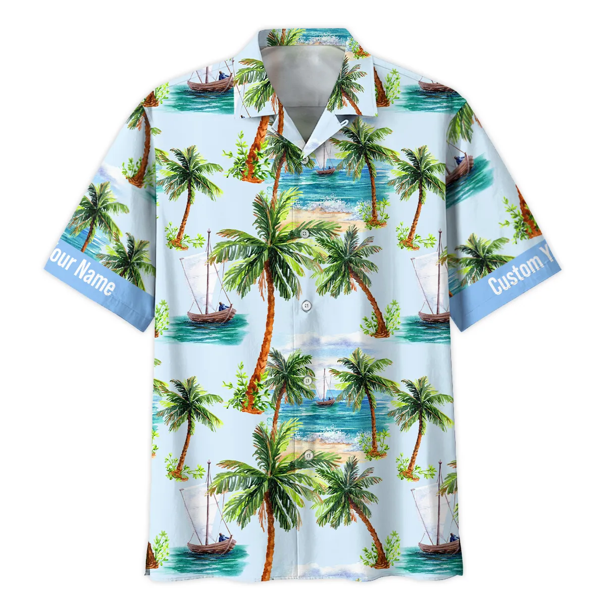 Nikon Surfboard Seashore  Cloud Palm Photography Summer Pattern Oversized Hawaiian Shirt All Over Prints Gift Loves BL1125A36NKHW