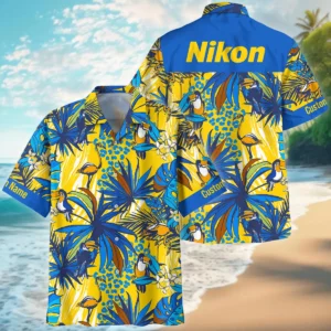 Nikon Toucan Flamingo Monstera Palm Photography Summer Pattern Oversized Hawaiian Shirt All Over Prints Gift Loves BL1125A24NKHW