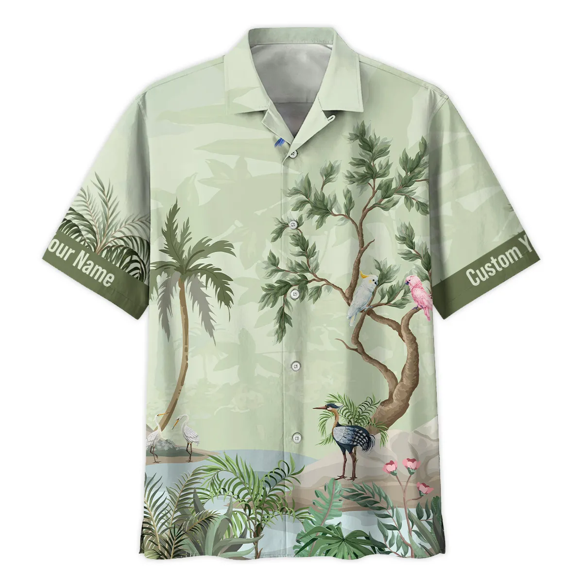 Nikon Tropical Garden Watercolor Photography Summer Pattern Oversized Hawaiian Shirt All Over Prints Gift Loves BL1125A56NKHW