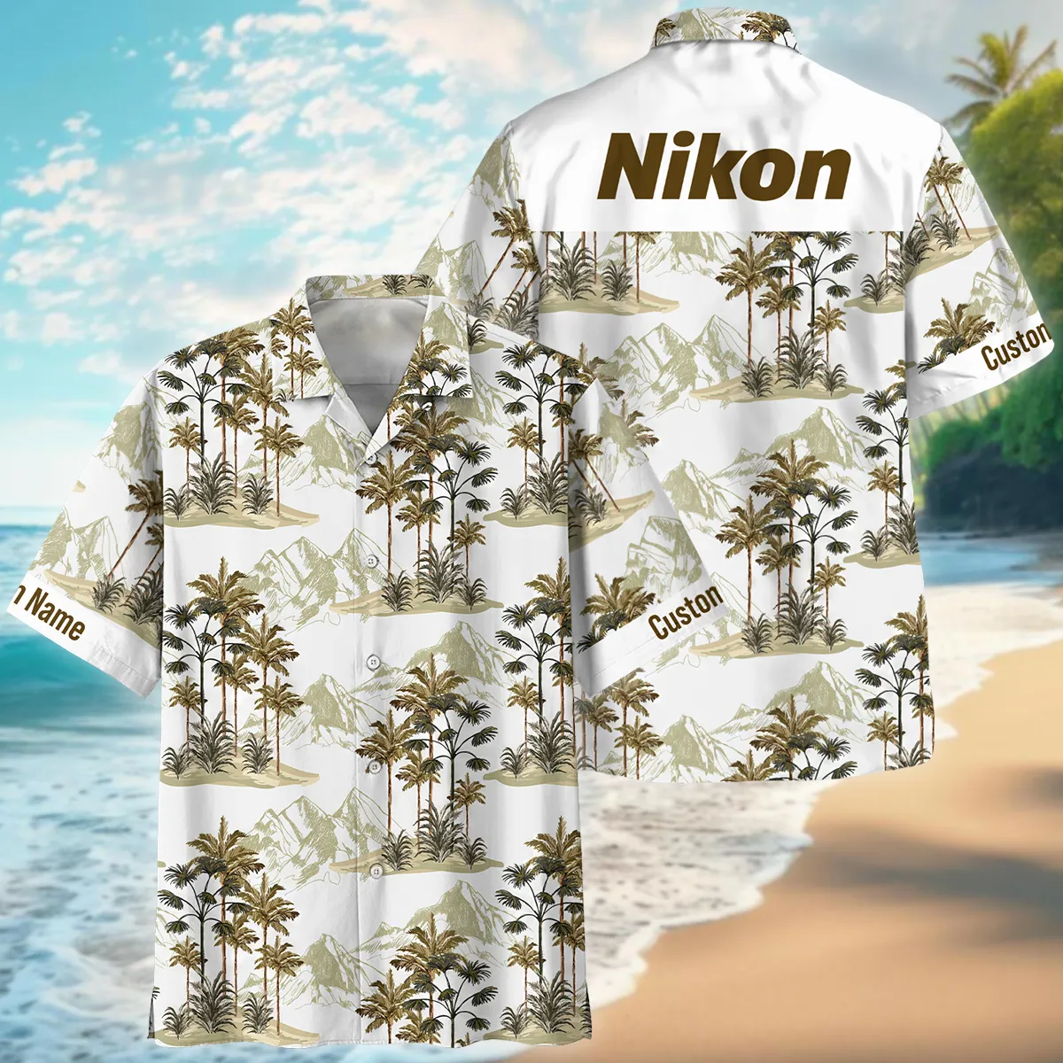 Nikon Tropical Vintage Botanical Landscape Photography Summer Pattern Oversized Hawaiian Shirt All Over Prints Gift Loves BL1125A16NKHW