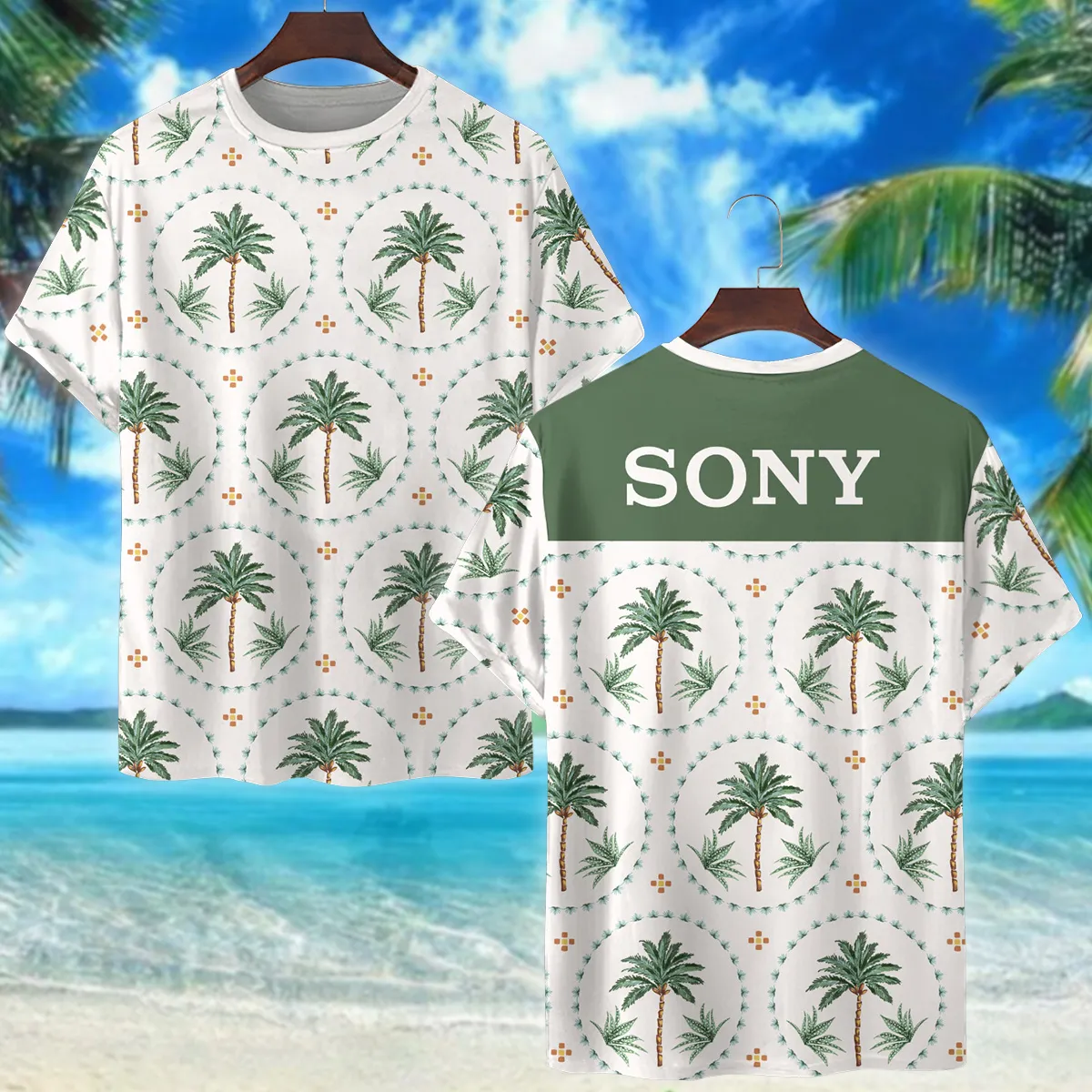 Sony Botanical Seamless Pattern Photography Summer Pattern Premium T-Shirt All Over Prints Gift Loves BL1125A40SNTS