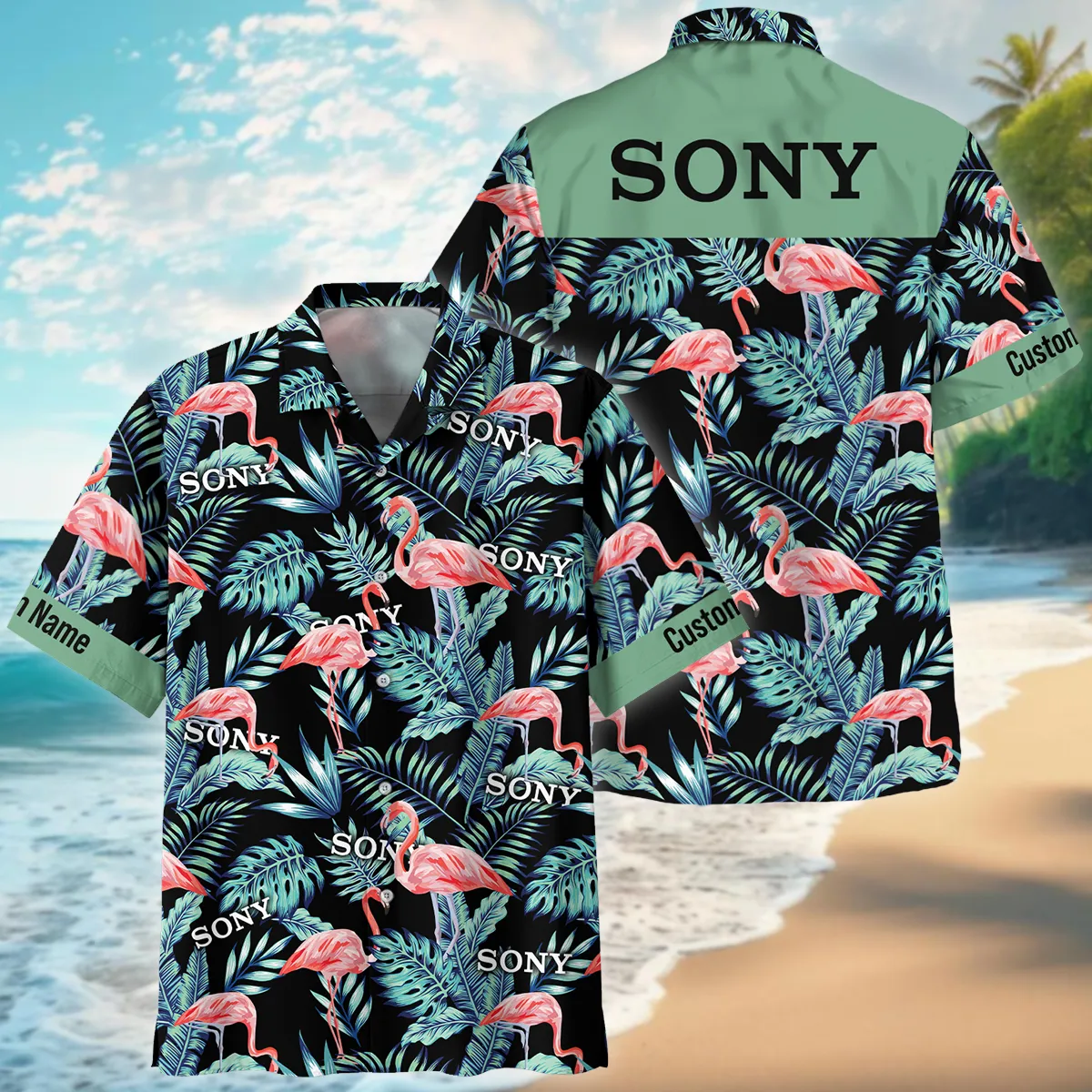 Sony Exotic Tropical Pink Flamingo Photography Summer Pattern Oversized Hawaiian Shirt All Over Prints Gift Loves BL1125A23SNHW
