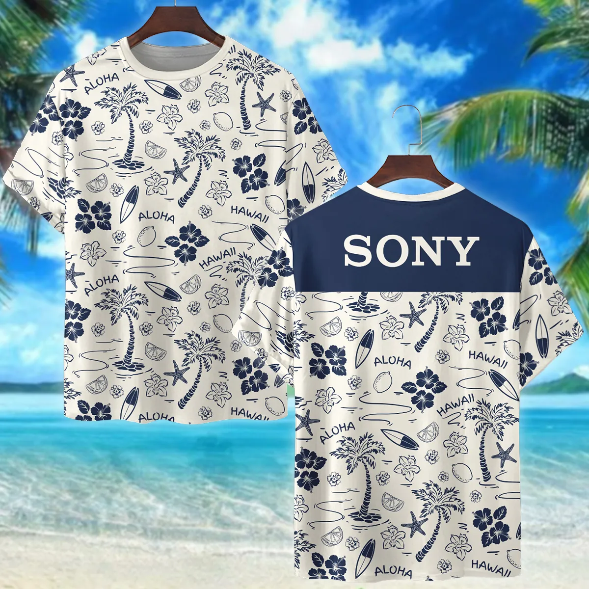 Sony Ocean And Sail Boat Photography Summer Pattern Premium T-Shirt All Over Prints Gift Loves BL1125A52SNTS