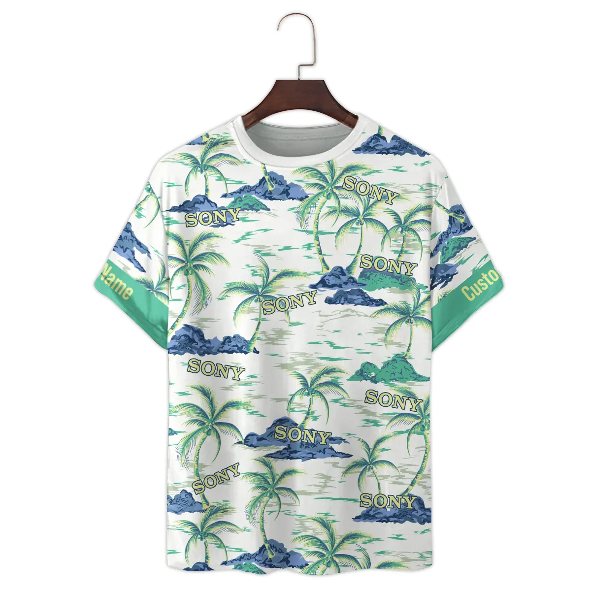 Sony Palm Tree Summer Beach Photography Summer Pattern Premium T-Shirt All Over Prints Gift Loves BL1125A29SNTS