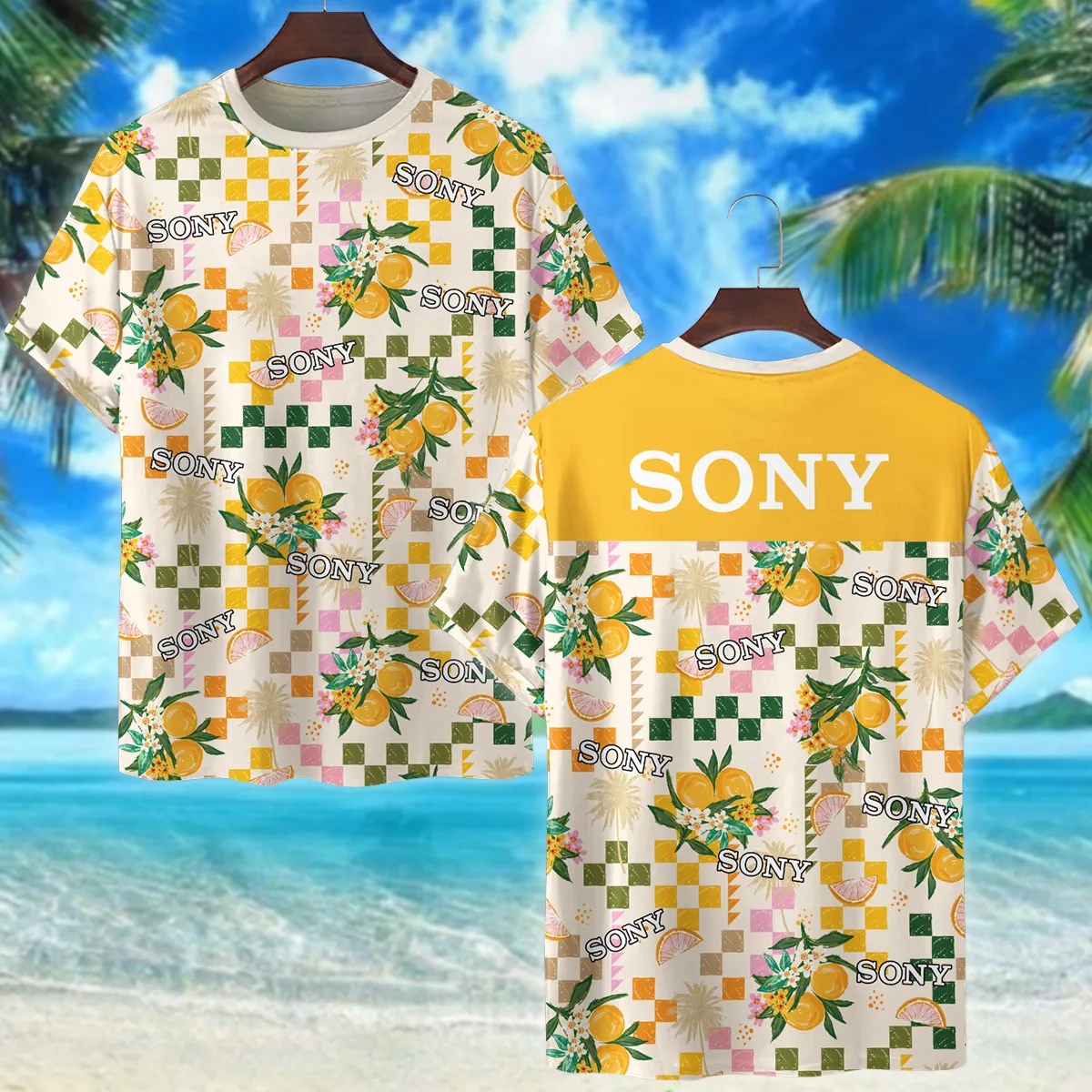 Sony Summer Fruit Pattern Photography Summer Pattern Premium T-Shirt All Over Prints Gift Loves BL1125A8SNTS