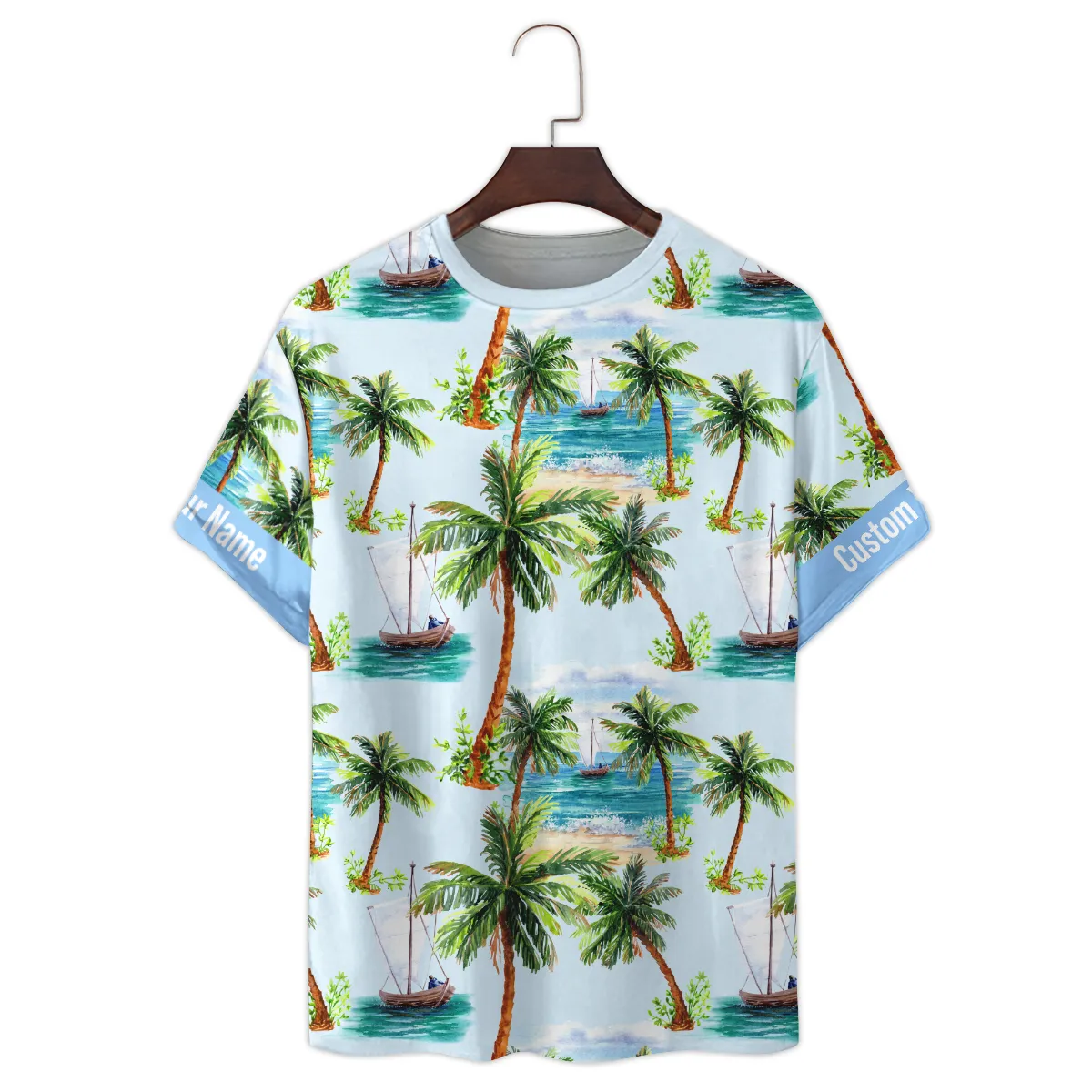 Sony Surfboard Seashore  Cloud Palm Photography Summer Pattern Premium T-Shirt All Over Prints Gift Loves BL1125A36SNTS