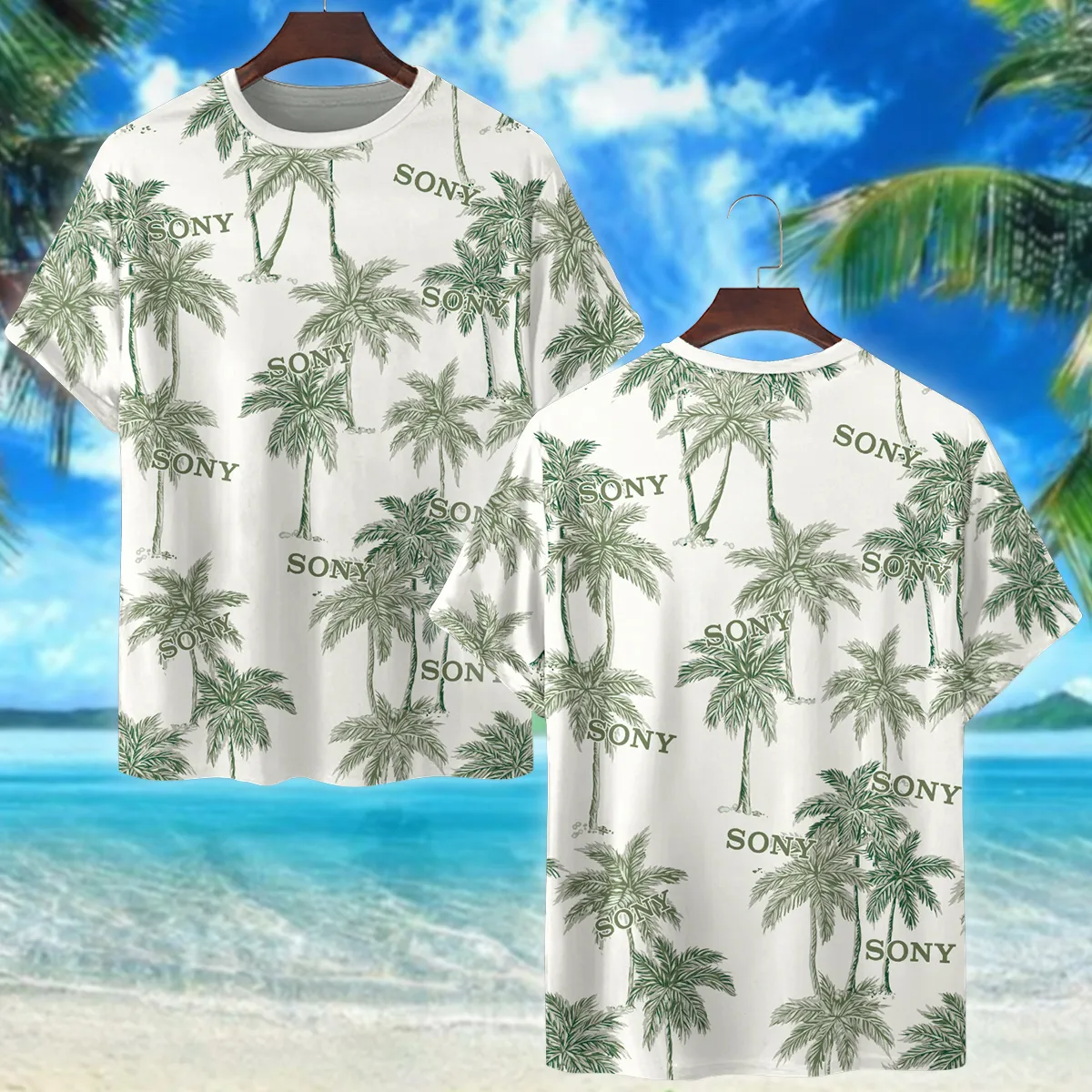 Sony Tropical Coconut Photography Summer Pattern Premium T-Shirt All Over Prints Gift Loves BL1125A20SNTS