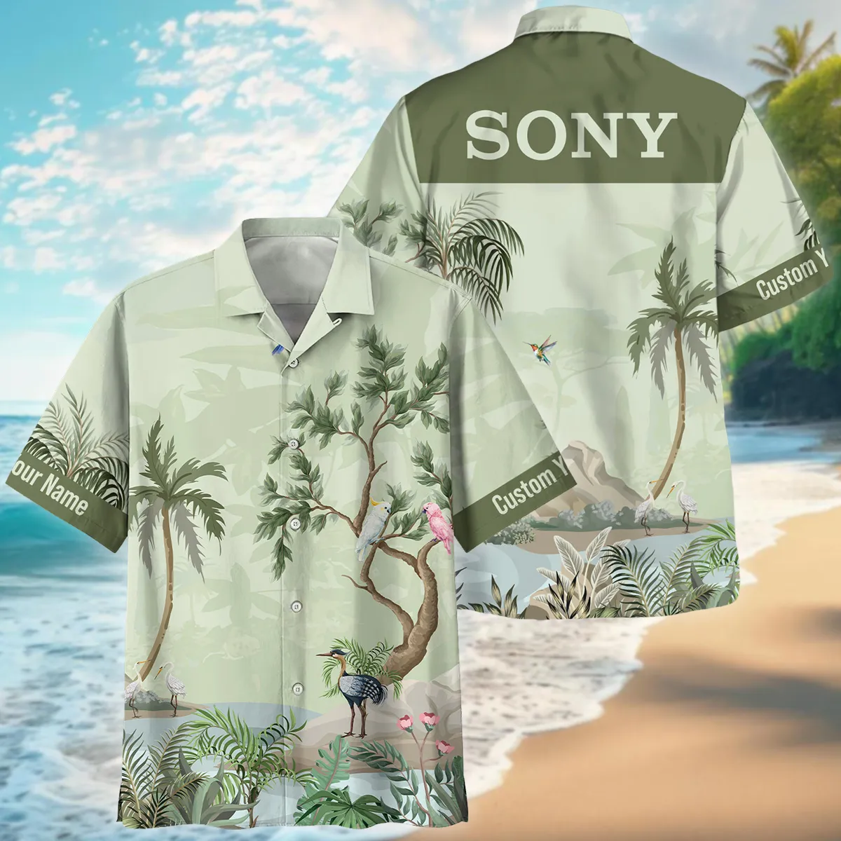 Sony Tropical Garden Watercolor Photography Summer Pattern Oversized Hawaiian Shirt All Over Prints Gift Loves BL1125A56SNHW