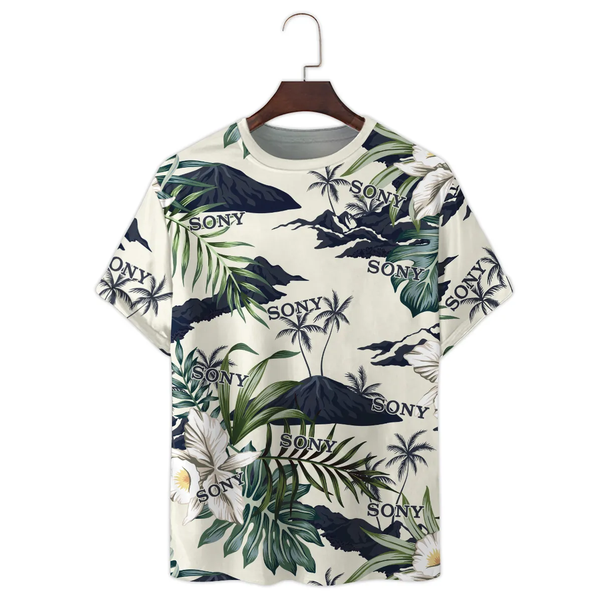 Sony Tropical Palm Leaves Floral Photography Summer Pattern Premium T-Shirt All Over Prints Gift Loves BL1125A31SNTS