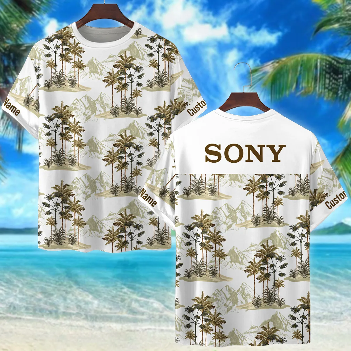 Sony Tropical Vintage Botanical Landscape Photography Summer Pattern Premium T-Shirt All Over Prints Gift Loves BL1125A16SNTS