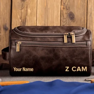Z Cam Photography Videography - Leather Toiletry Bag BLPT20425A1ZC