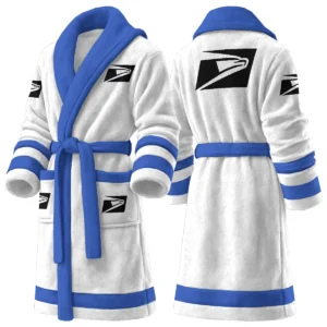 USPS Designed For Fans Coral Fleece Bathrobe BLVACFB251225USPS
